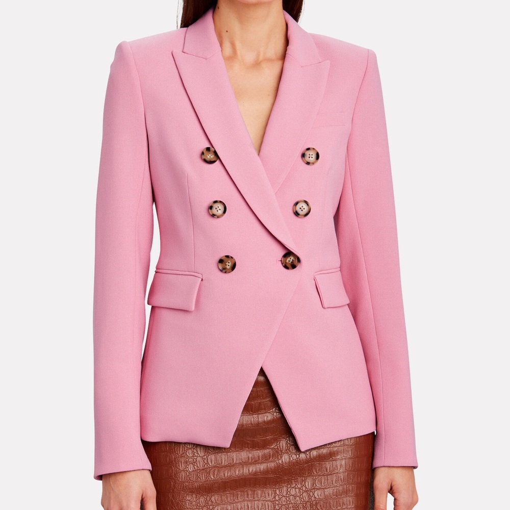 Veronica Beard Miller Dickey Pink Jacket Power Blazer sz 8 - Picture 4 of 11